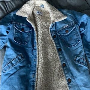 Wrangler Sherpa lined jean jacket